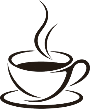 Coffee cup line illustration
