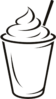 Frappe cup line illustration